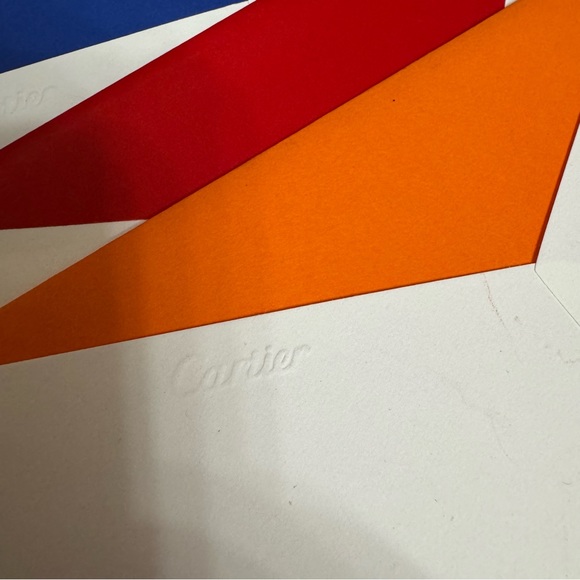 Cartier red box of stationary invitation envelopes only lot of 9 - Picture 6 of 7